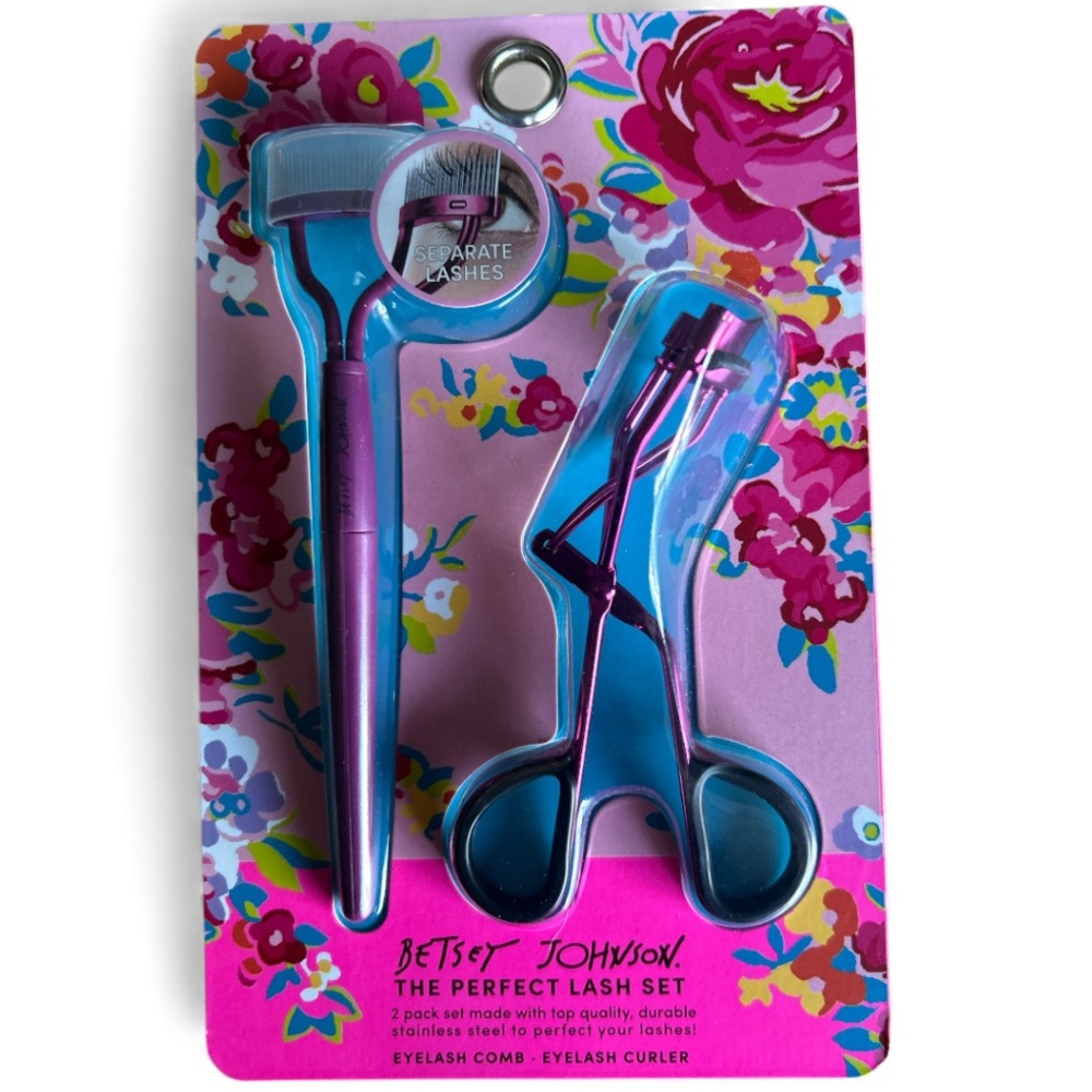 Betsey Johnson Eyelash Comb and Curler Set NWT
